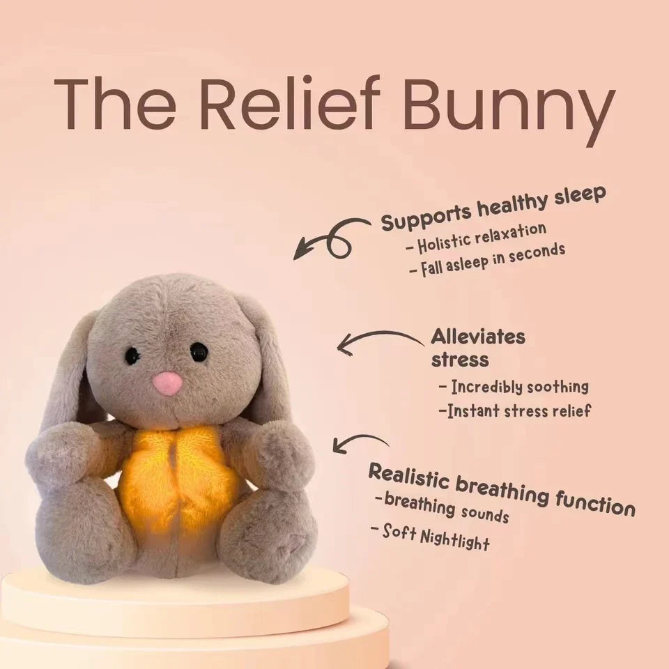 NNEOBA Breathing Teddy Bear with Music & Light