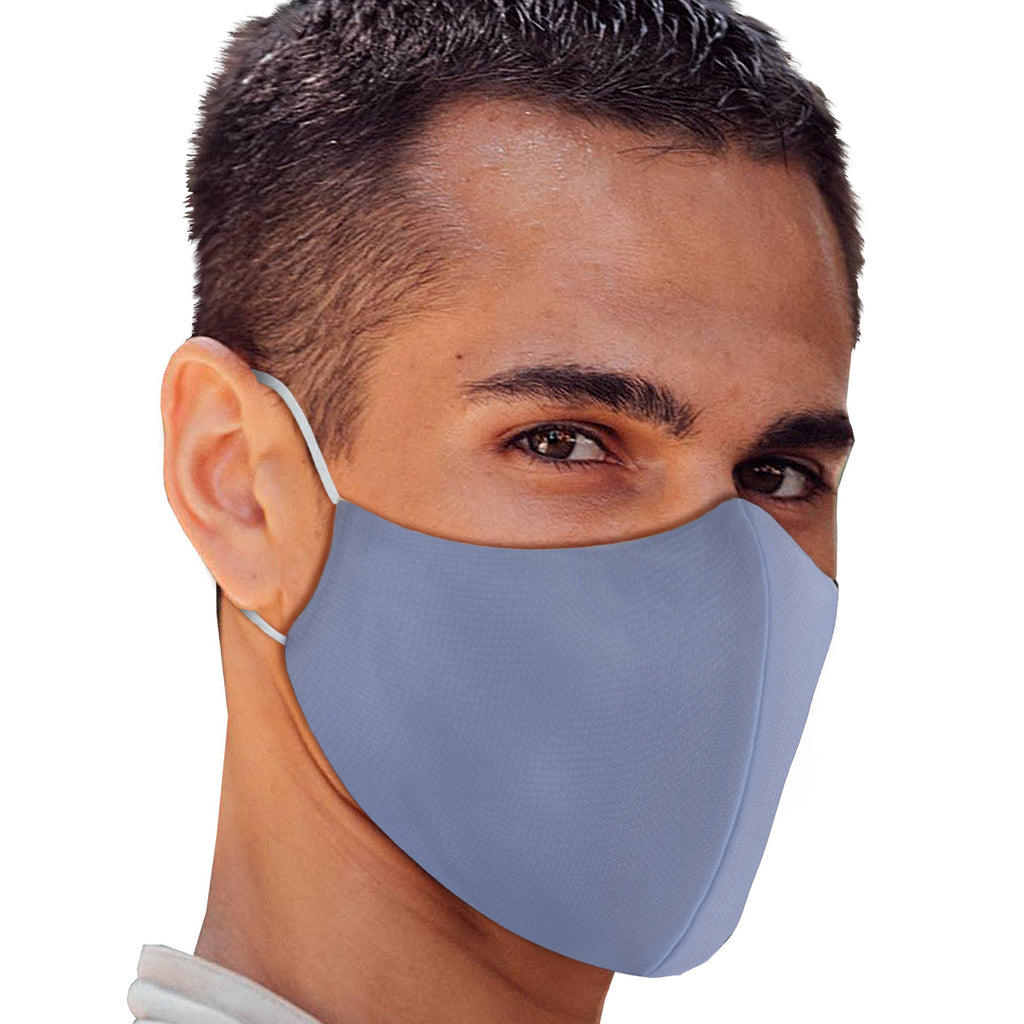 Solid Baby Blue Face Mask