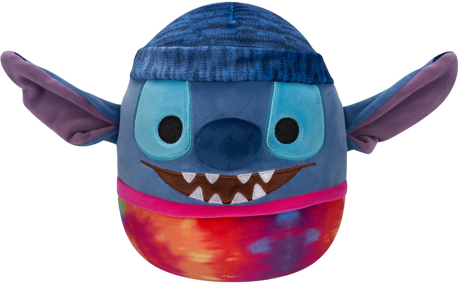 Squishmallows 8''Stitch Tie Dye Wearing Beanie Plush