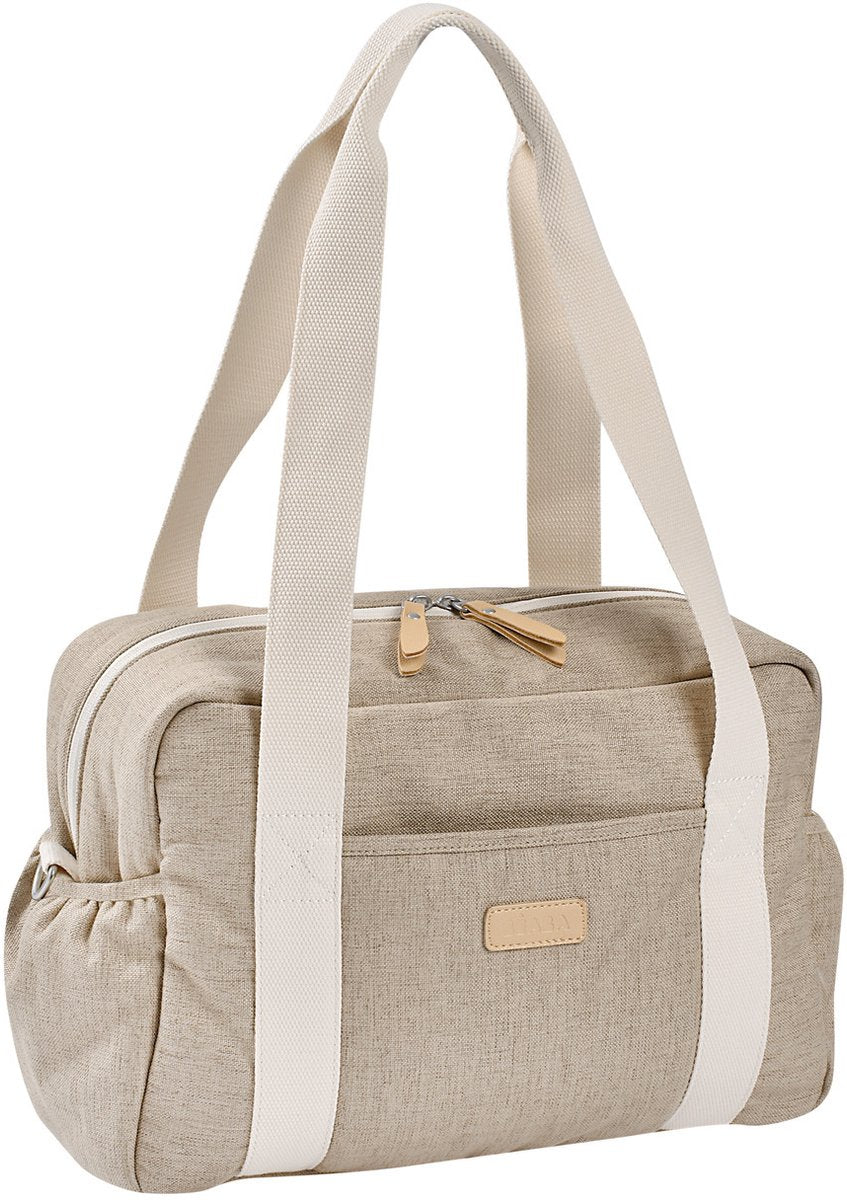 Béaba paris diaper bag - unisex baby bag - diaper bag with changing mat and isothermal compartment - stroller - trolley attachment - 16l - clay