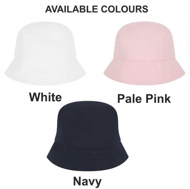 Personalised Baby Bucket Hat, Embroidered Toddler Sun Hat, Custom Infant Summer Beach Hat with Name, Baby Shower Gift, Sun Protection Hats