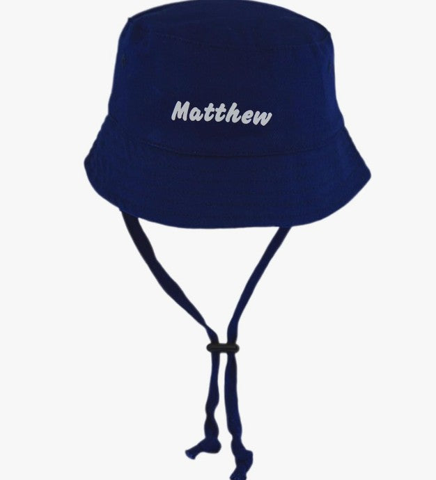 Custom Name Sun‑Hat for Babies — Available in Multicolour & Stripes