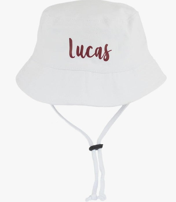 Custom Name Sun‑Hat for Babies — Available in Multicolour & Stripes