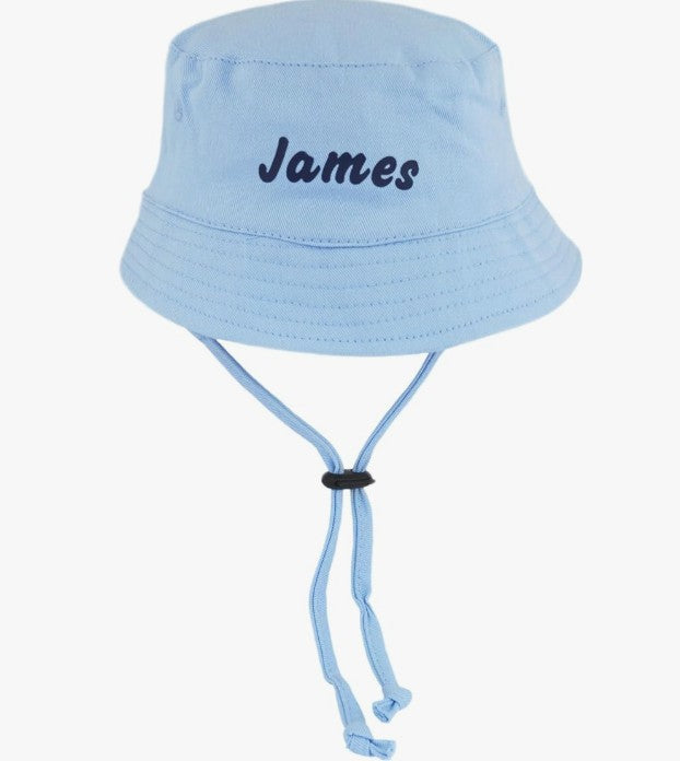 Custom Name Sun‑Hat for Babies — Available in Multicolour & Stripes