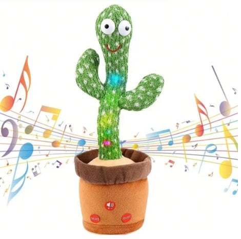 Toys Dancing Cactus Toy – Talking Cactus Toy for Boys and Girls – Volume Control Singing Cactus Toy– Singing, Dancing, Voice Recording Plush