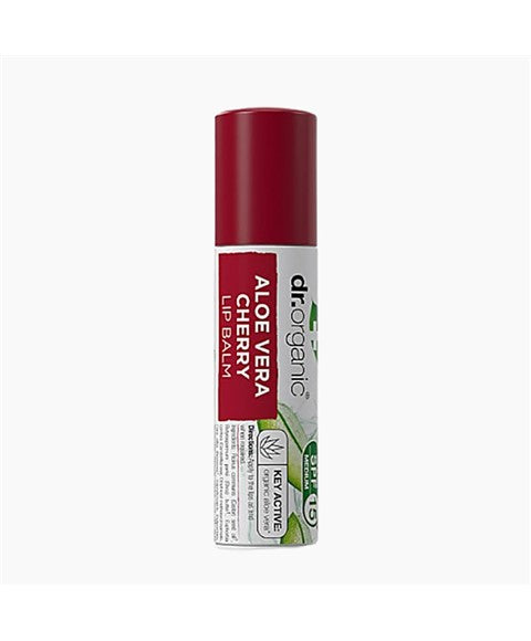 Dr Organic Plus Aloe Vera Cherry Lip Balm 5.7ml