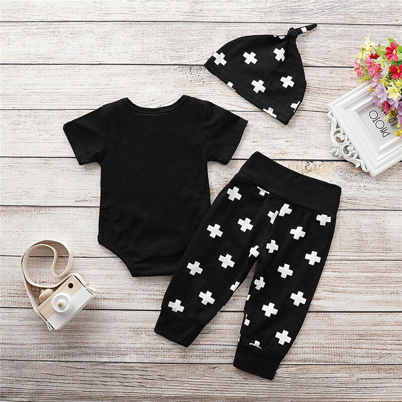 Fashion Summer Baby Boy Girl Unisex Clothes Sets