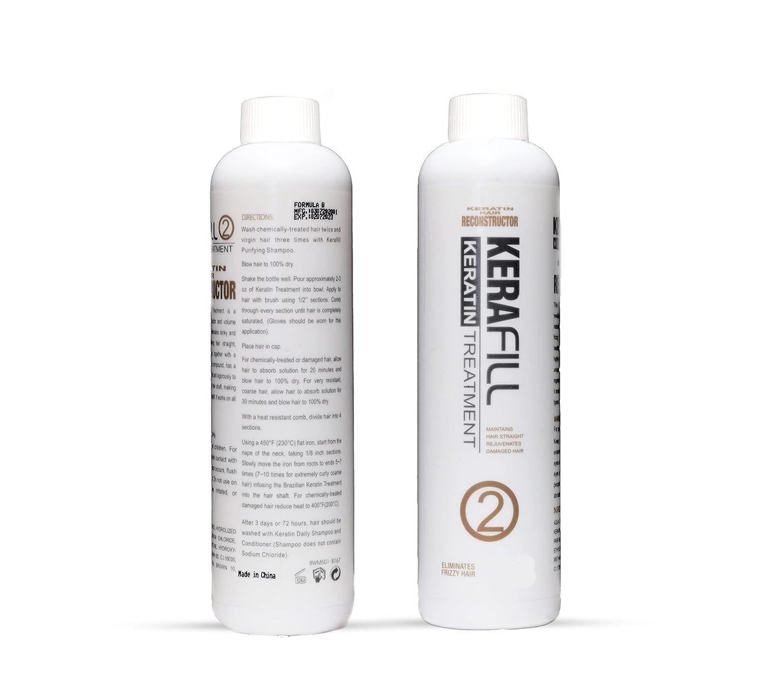 Kerafill Professional Keratin Hair Reconstructor Hair Straight & Repairs 280ml