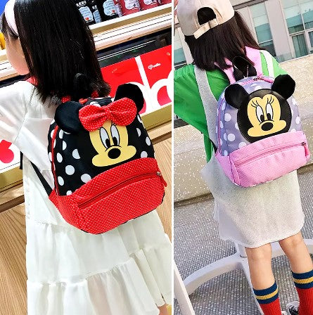 Disney Cartoon Backpack For Baby Boys Girls Minnie Mickey Mouse Children Lovely