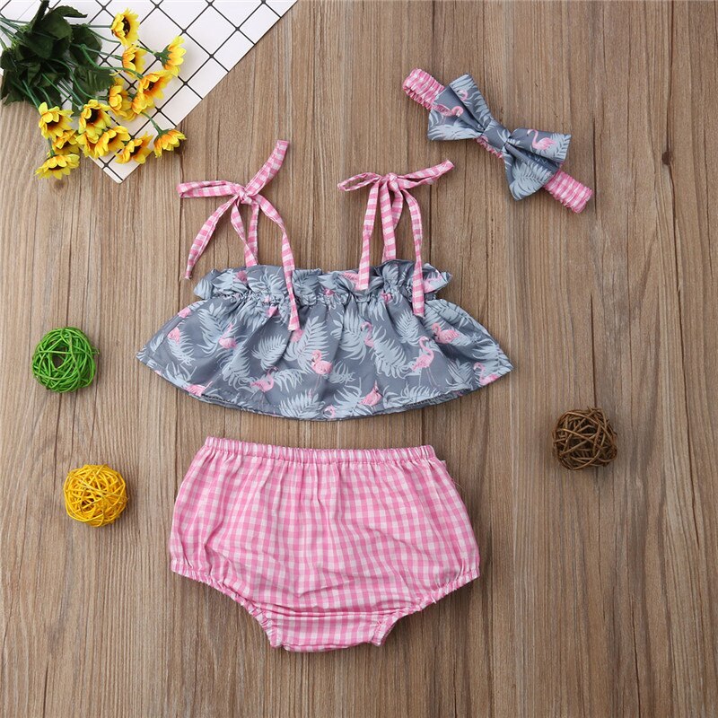 Newborn Baby Girls Cute Summer Beach Clothes