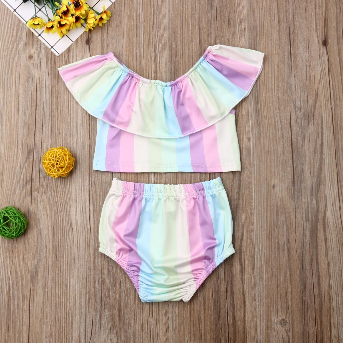 Newborn Infant Baby Girls Summer Clothes Sets 0