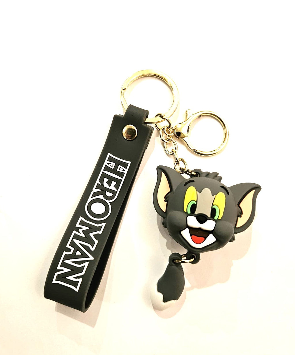 TOM & JERRY THEMED KEYRING KEYCHAIN VARIOUS DESIGNS CHOOSE