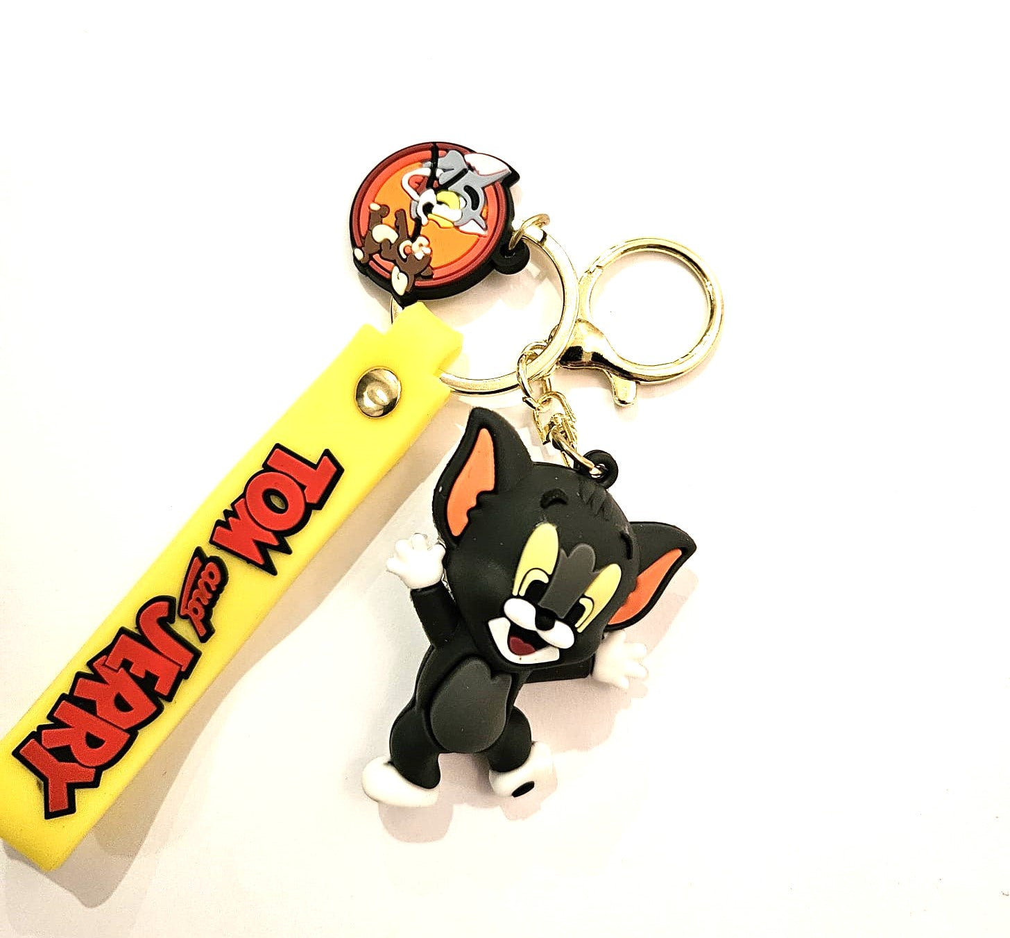 TOM & JERRY THEMED KEYRING KEYCHAIN VARIOUS DESIGNS CHOOSE