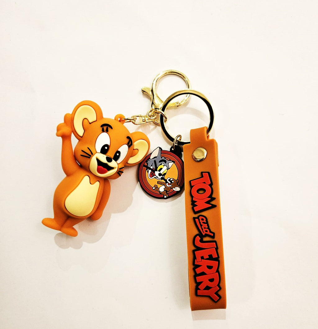 TOM & JERRY THEMED KEYRING KEYCHAIN VARIOUS DESIGNS CHOOSE