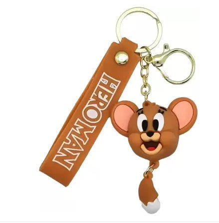 TOM & JERRY THEMED KEYRING KEYCHAIN VARIOUS DESIGNS CHOOSE