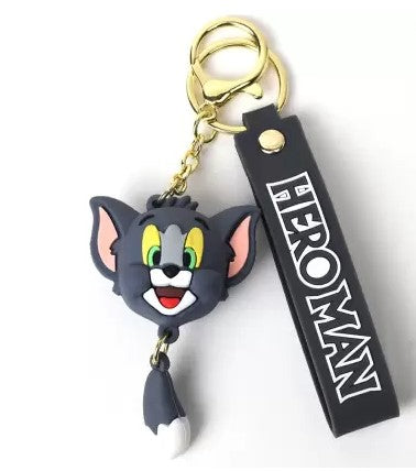 TOM & JERRY THEMED KEYRING KEYCHAIN VARIOUS DESIGNS CHOOSE
