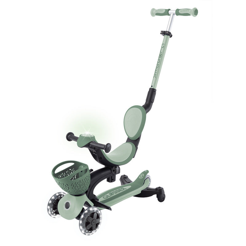 NNEDSZ Globber Go Up Baby Lights 360 - Sage/Olive