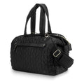 NNEDSZ Black Quilted Pattern Large Capacity Mummy Bag - Stylish Baby Diaper Bag for Moms, Baby Stroller Bag with Multiple Compartments