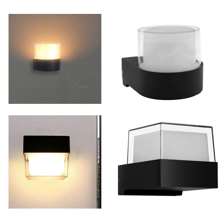 Modern 7W LED Wall Light Die-cast Aluminium Indoor Outdoor IP Rated~ 4496