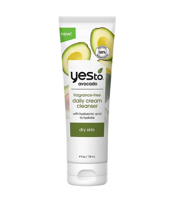 Yes To Avocado Fragrance Free Daily Cream Cleanser 118ml