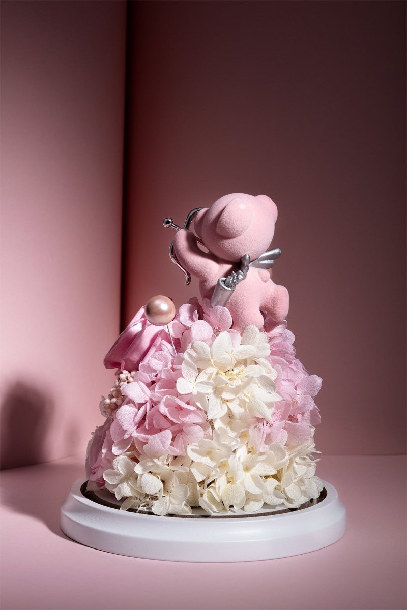 Adorable Cupid's Embrace Pink Teddy Bear
