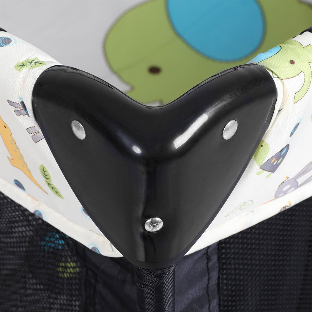 BoPeep Baby Cot Bed Crib Portable Bassinet Black