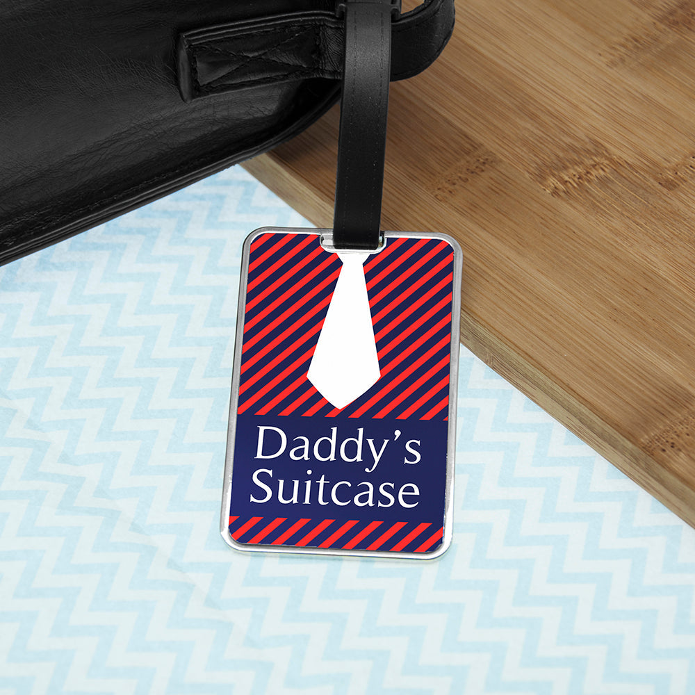 Personalised Gentlemen's Shirt And Tie Luggage Tag